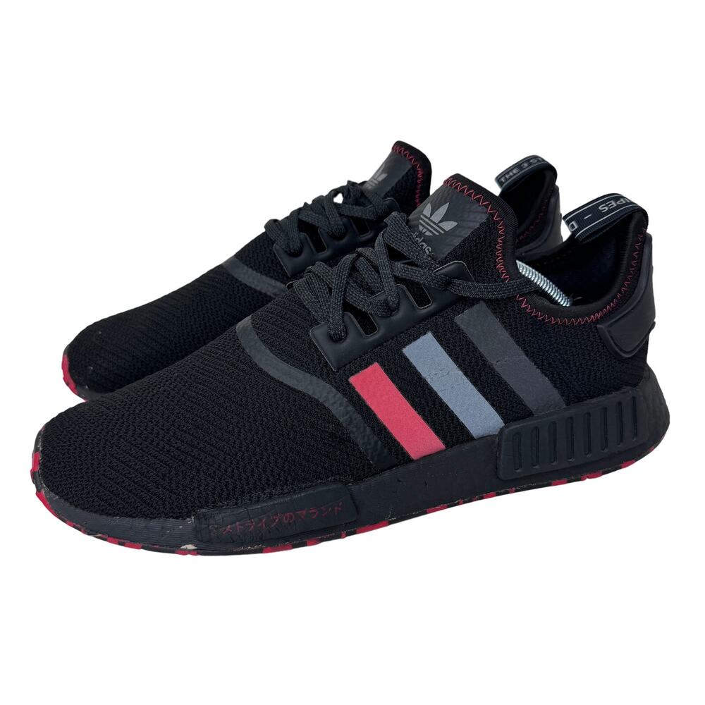 Adidas NMD R1 Red Marble‎ G26514 Mens 11.5 Black Red Boost Shoes